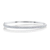 Shy Creation Jewelry - Diamond 14K White Gold 0.65Ct Bangle | Manfredi Jewels