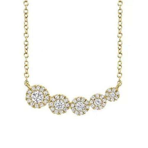 Shy Creation Jewelry - Diamond 14K Yellow Gold 0.32Ct Necklace | Manfredi Jewels