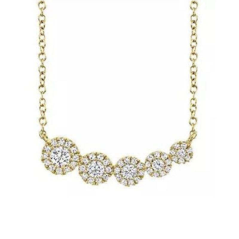 Shy Creation Jewelry - Diamond 14K Yellow Gold 0.32Ct Necklace | Manfredi Jewels