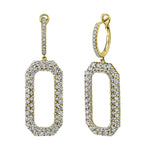 Shy Creation Jewelry - Diamond 14K Yellow Gold 2.83Ct Earring | Manfredi Jewels