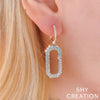 Shy Creation Jewelry - Diamond 14K Yellow Gold 2.83Ct Earring | Manfredi Jewels
