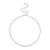 Shy Creation Jewelry - Diamond Crown Setting Tennis 14K White Gold 4.73Ct Necklace | Manfredi Jewels