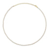 Shy Creation Jewelry - Jackie 14K Yellow Gold Cultured Pearl Tennis Necklace | Manfredi Jewels