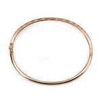 Shy Creation Jewelry - Kate 14K Rose Gold Diamond Bangle Bracelet | Manfredi Jewels