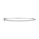 Shy Creation Jewelry - Kate 14K White Gold 0.62 ct Diamond Bangle Bracelet | Manfredi Jewels
