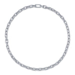 Shy Creation Jewelry - Kate 14K White Gold 19.30 ct Diamond Pave Link Necklace | Manfredi Jewels