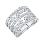 Shy Creation Jewelry - Kate 14K White Gold Diamond Ring | Manfredi Jewels