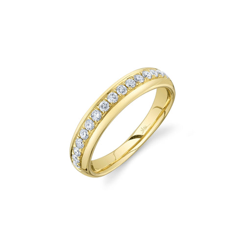 Shy Creation Jewelry - Kate 14K Yellow Gold 0.35 ct Diamond Band Ring | Manfredi Jewels