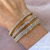 Shy Creation Jewelry - Kate 14K Yellow Gold 0.65ct Diamond Bangle | Manfredi Jewels