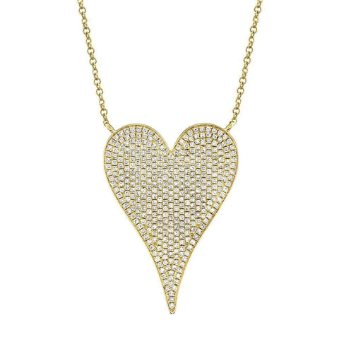 Kate 14K Yellow Gold Diamond Heart Necklace