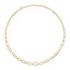 Shy Creation Jewelry - Kate 14K Yellow Gold Diamond Link Necklace | Manfredi Jewels