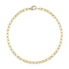 Shy Creation Jewelry - Kate 14K Yellow Gold Diamond Paper Clip Link Necklace | Manfredi Jewels