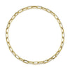 Shy Creation Jewelry - Kate 14K Yellow Gold Diamond Paperclip Link Necklace | Manfredi Jewels