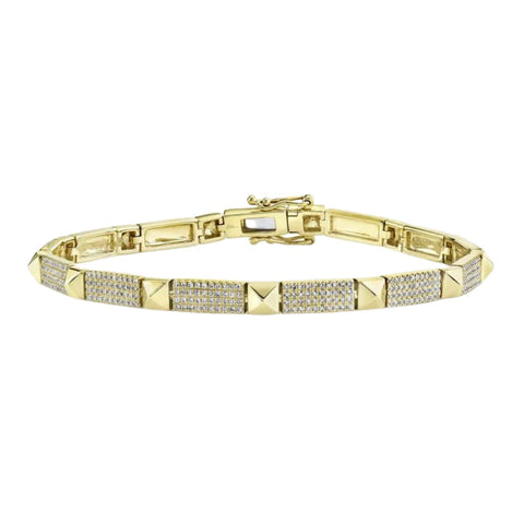 Kate 14K Yellow Gold Diamond Pavé Bracelet