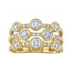 Shy Creation Jewelry - Kate 14K Yellow Gold Diamond Ring | Manfredi Jewels