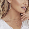 Shy Creation Jewelry - Kate 14K Yellow Gold Diamond Shaker Hoop Earrings | Manfredi Jewels