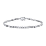 Shy Creation Jewelry - Stella 14K White Gold Diamond Tennis Bracelet | Manfredi Jewels