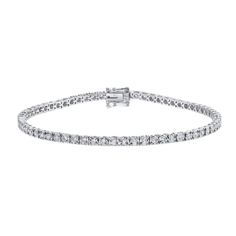 Stella 14K White Gold Diamond Tennis Bracelet