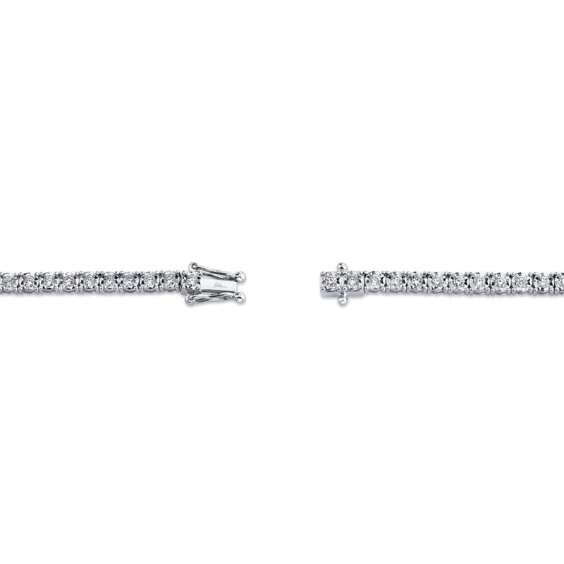 Shy Creation Jewelry - Stella 14K White Gold Diamond Tennis Bracelet | Manfredi Jewels