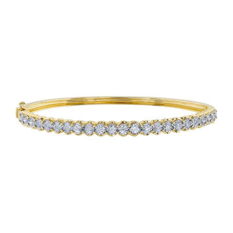 Stella 14K Yellow Gold Diamond Bangle Bracelet
