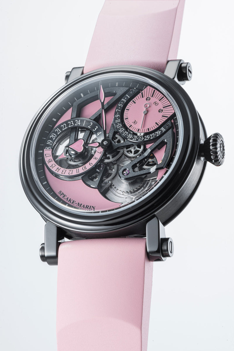 Speake Marin New Watches - OPENWORKED DUAL TIME PINK | Manfredi Jewels