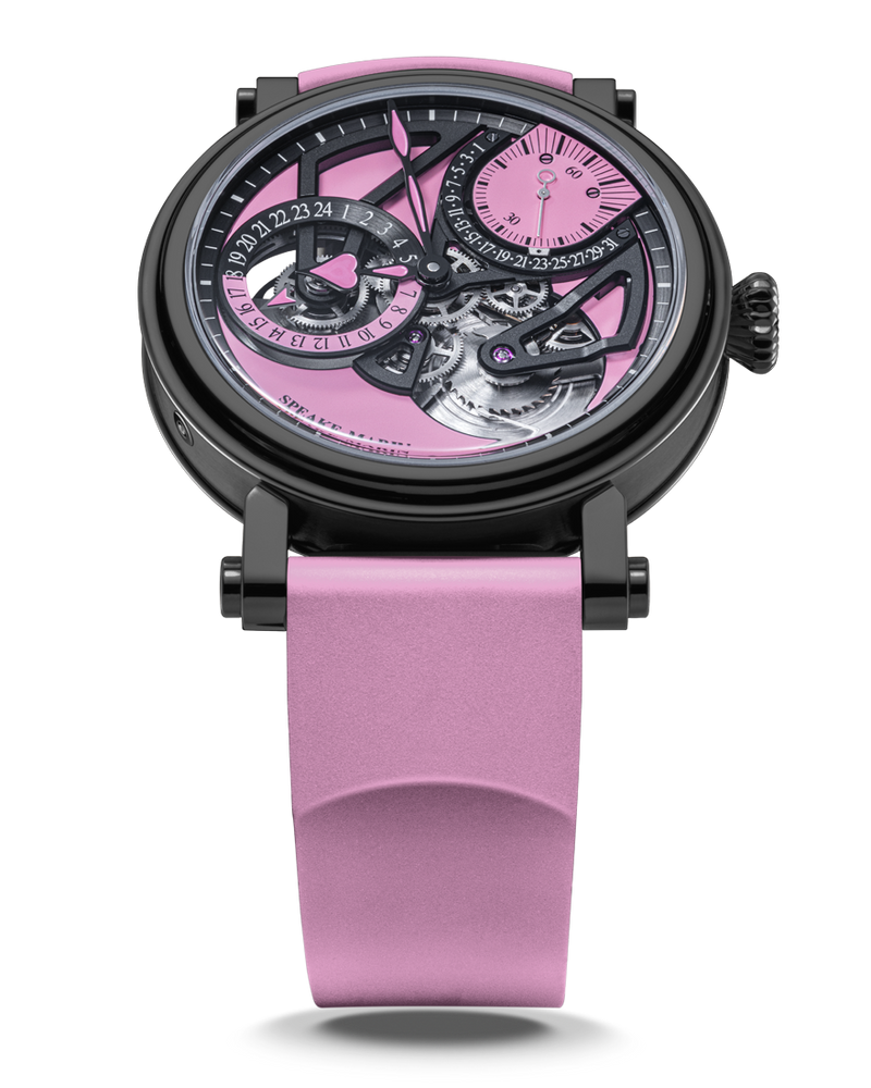 Speake Marin New Watches - OPENWORKED DUAL TIME PINK | Manfredi Jewels