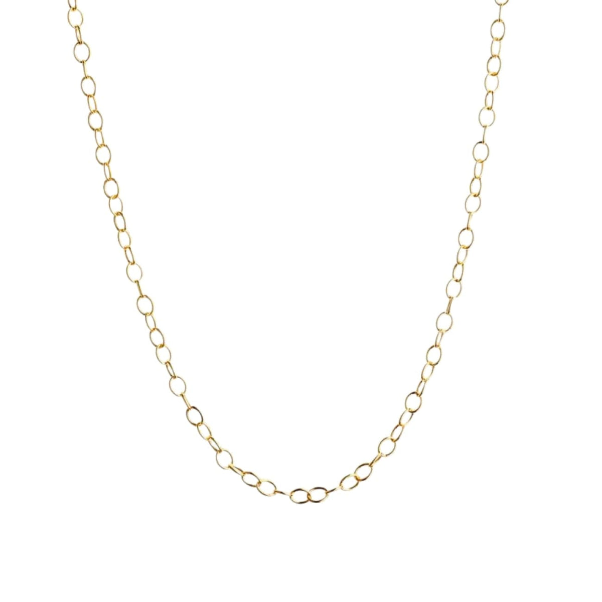 Syna Jewelry - Chain 18K Yellow Gold Large Link Necklace | Manfredi Jewels