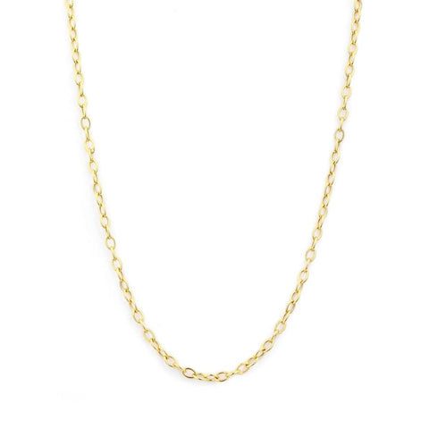 18k Yellow Gold Small Link Chain Necklace