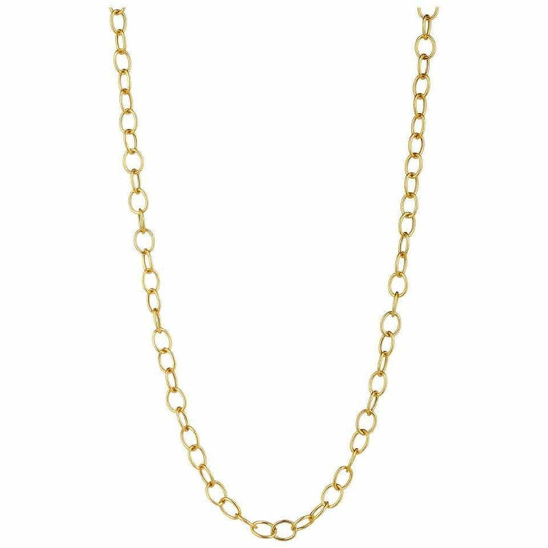 Syna Jewelry - 30 Inch Thick Link 18Kt Yellow Gold Chain | Manfredi Jewels