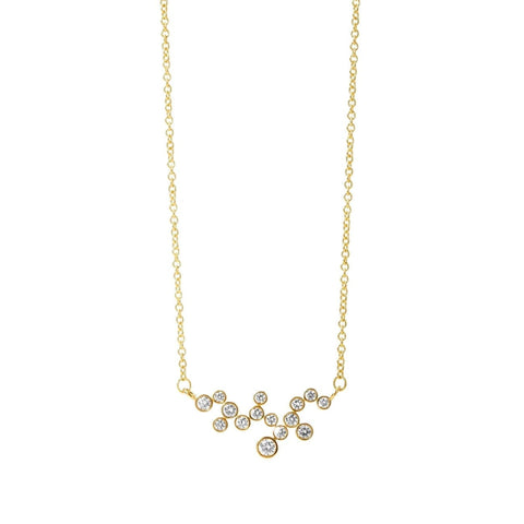 Cosmic 18K Yellow Gold Diamond Constellation Necklace