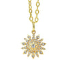 Syna Jewelry - Cosmic 18K Yellow Gold Diamond Starburst Pendant | Manfredi Jewels