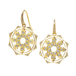 Syna Jewelry - Cosmic 18k Yellow Gold Octa Diamond Earrings | Manfredi Jewels