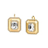 Syna Jewelry - Geometrix 18K Yellow Gold Gemstone & Diamond Octa Earrings | Manfredi Jewels