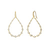 Syna Jewelry - Geometrix 18K Yellow Gold Large Hex Diamond Oval Earrings | Manfredi Jewels