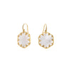 Syna Jewelry - Jardin 18K Yellow Gold Flower Mother of Pearl & Diamond Earrings | Manfredi Jewels