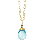 Syna Jewelry - Medium 35 Carat Mogul Drop 18K Yellow Gold Pendant And Chain | Manfredi Jewels