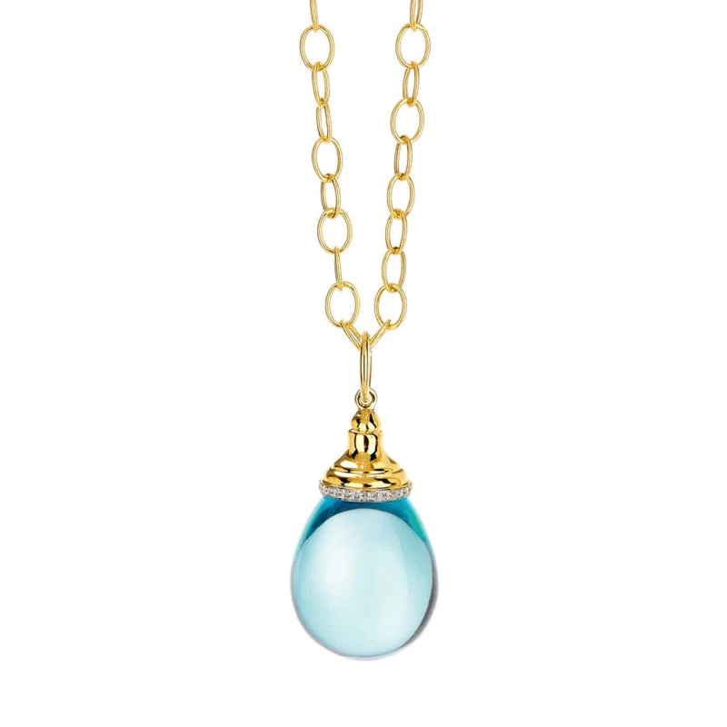 Syna Jewelry - Mogul 18K Yellow Gold 35 ct Drop Pendant | Manfredi Jewels