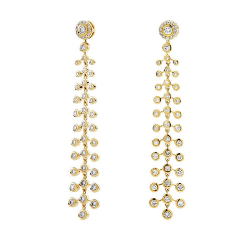 Syna Jewelry - Mogul 18K Yellow Gold Chandelier Earrings | Manfredi Jewels