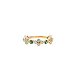 Syna Jewelry - Mogul 18K Yellow Gold Emeralds & Diamonds Band Ring | Manfredi Jewels
