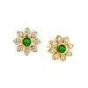 Syna Jewelry - Mogul 18K Yellow Gold Flower Studs Earrings | Manfredi Jewels