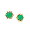 Syna Jewelry - Mogul 18k Yellow Gold Hex Diamond Studs Earrings | Manfredi Jewels