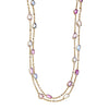 Syna Jewelry - Mogul 18K Yellow Gold Multicolor Sapphire & Diamond Necklace | Manfredi Jewels