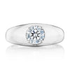 Tacori Engagement - Allure 18K White Gold Domed Round Diamond Ring | Manfredi Jewels