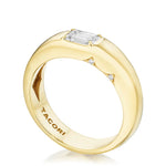 Tacori Engagement - Allure 18K Yellow Gold Domed Emerald Diamond Ring | Manfredi Jewels