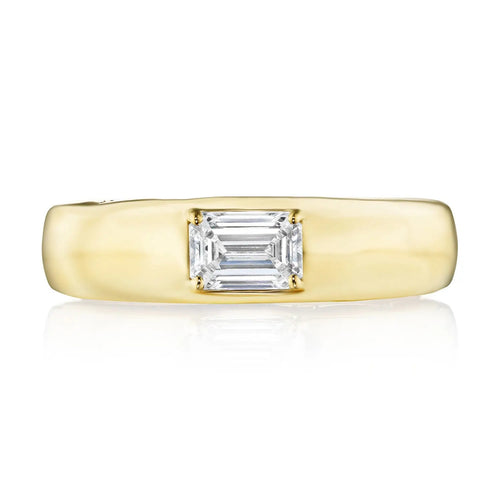Tacori Engagement - Allure 18K Yellow Gold Domed Emerald Diamond Ring | Manfredi Jewels