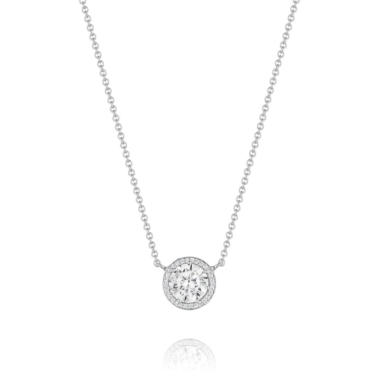Tacori Jewelry - Bloom 18K White Gold Pendant Diamond Necklace Setting | Manfredi Jewels