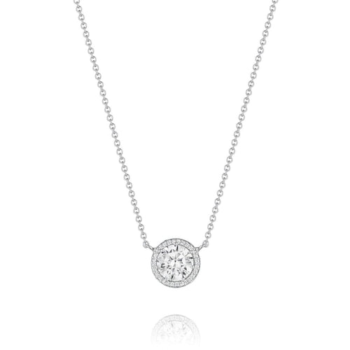 Tacori Jewelry - Bloom 18K White Gold Pendant Diamond Necklace Setting | Manfredi Jewels