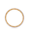 Tacori Jewelry - Classic 18K White and Yellow Gold Two - Tone Rounded High Polish Finish Wedding Band Ring | Manfredi Jewels