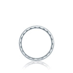 Tacori Jewelry - Classic 18K White Gold Brush Finish Wedding Band Ring | Manfredi Jewels