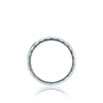 Tacori Wedding Rings - Classic 18K White Gold Brush Finish Band Ring | Manfredi Jewels